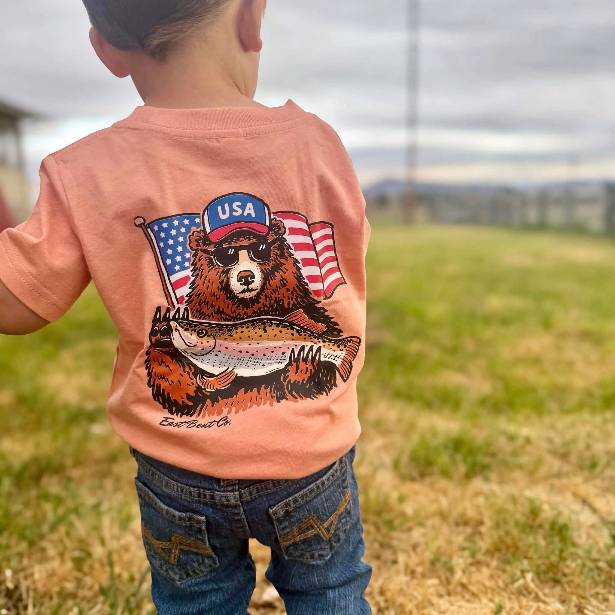 Trout Fishin’ Bear Short Sleeve Shirt