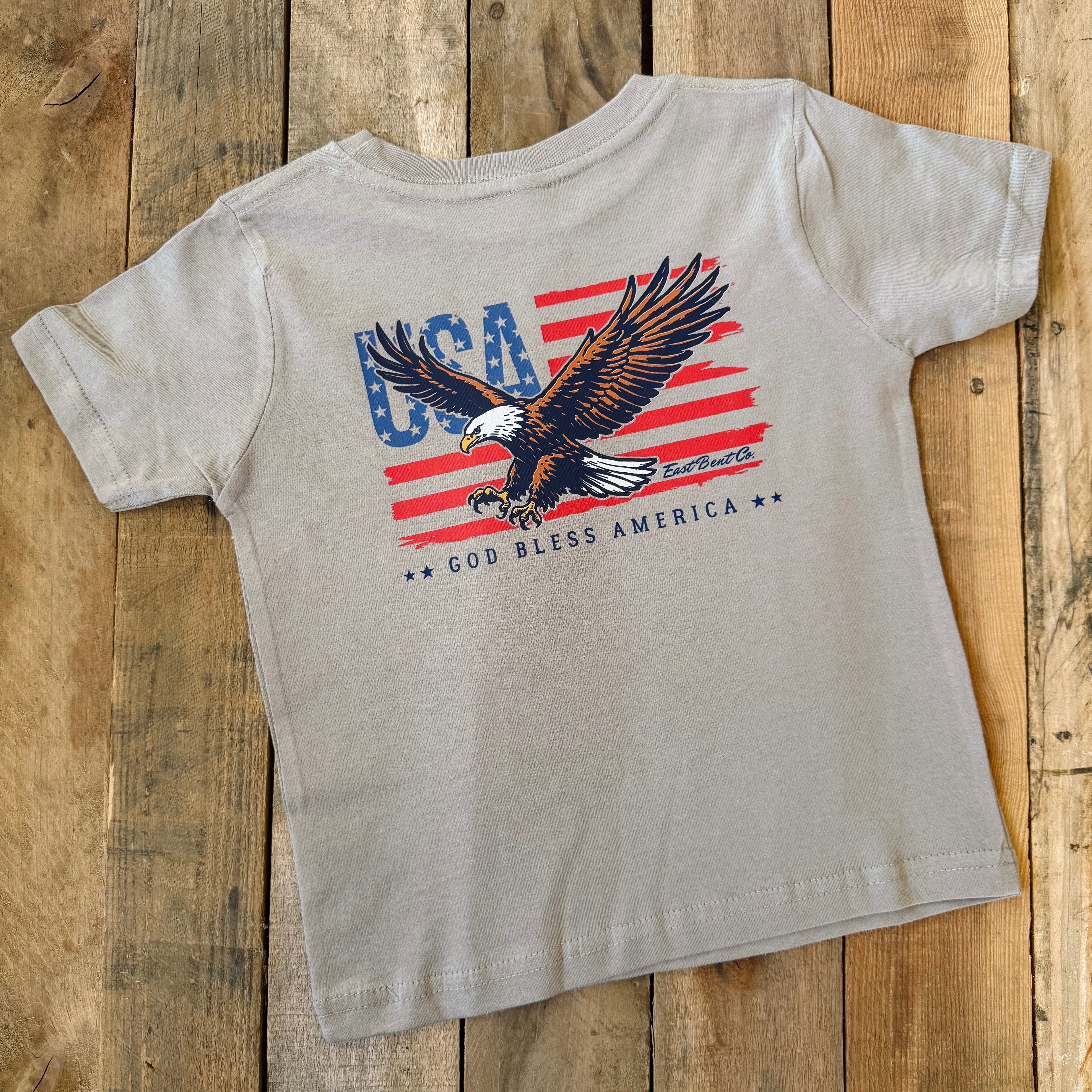 God Bless America Kids Short Sleeve Shirt