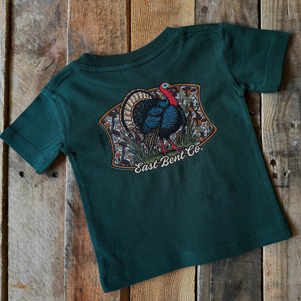 Distressed Turkey Logo Short Sleeve Shirt