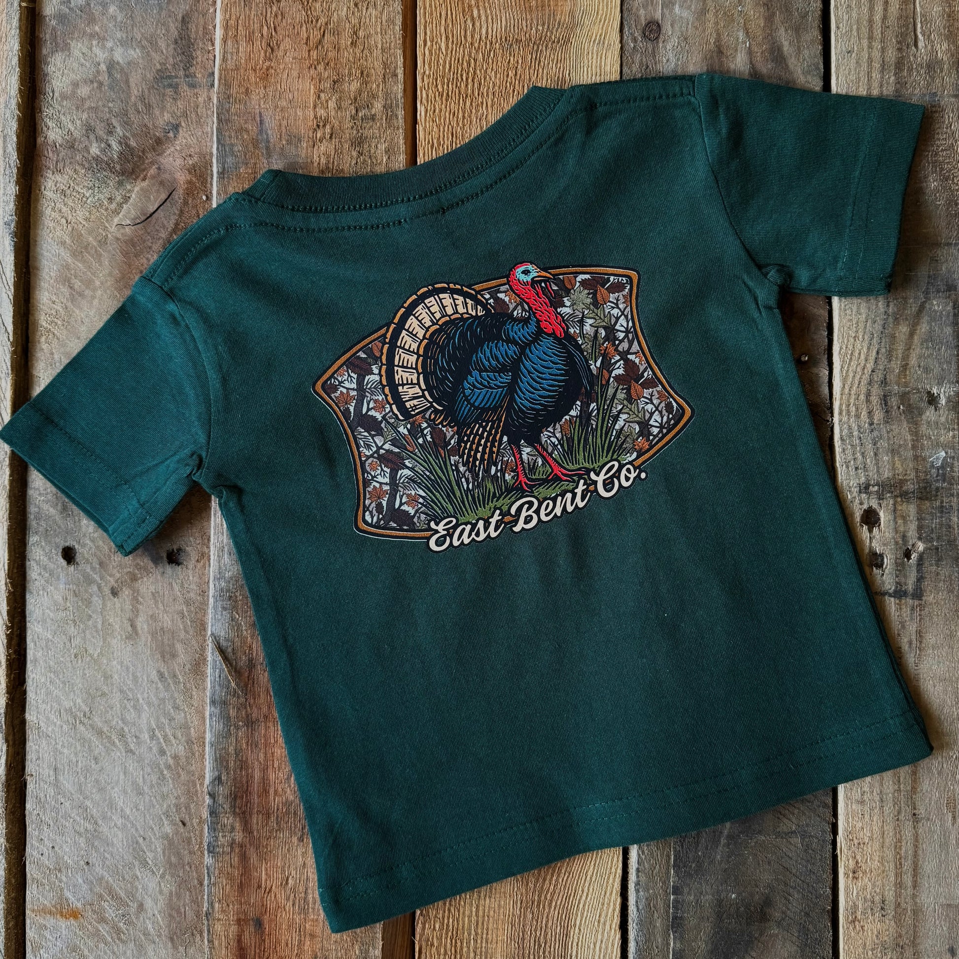 Distressed Turkey Logo Short Sleeve Shirt