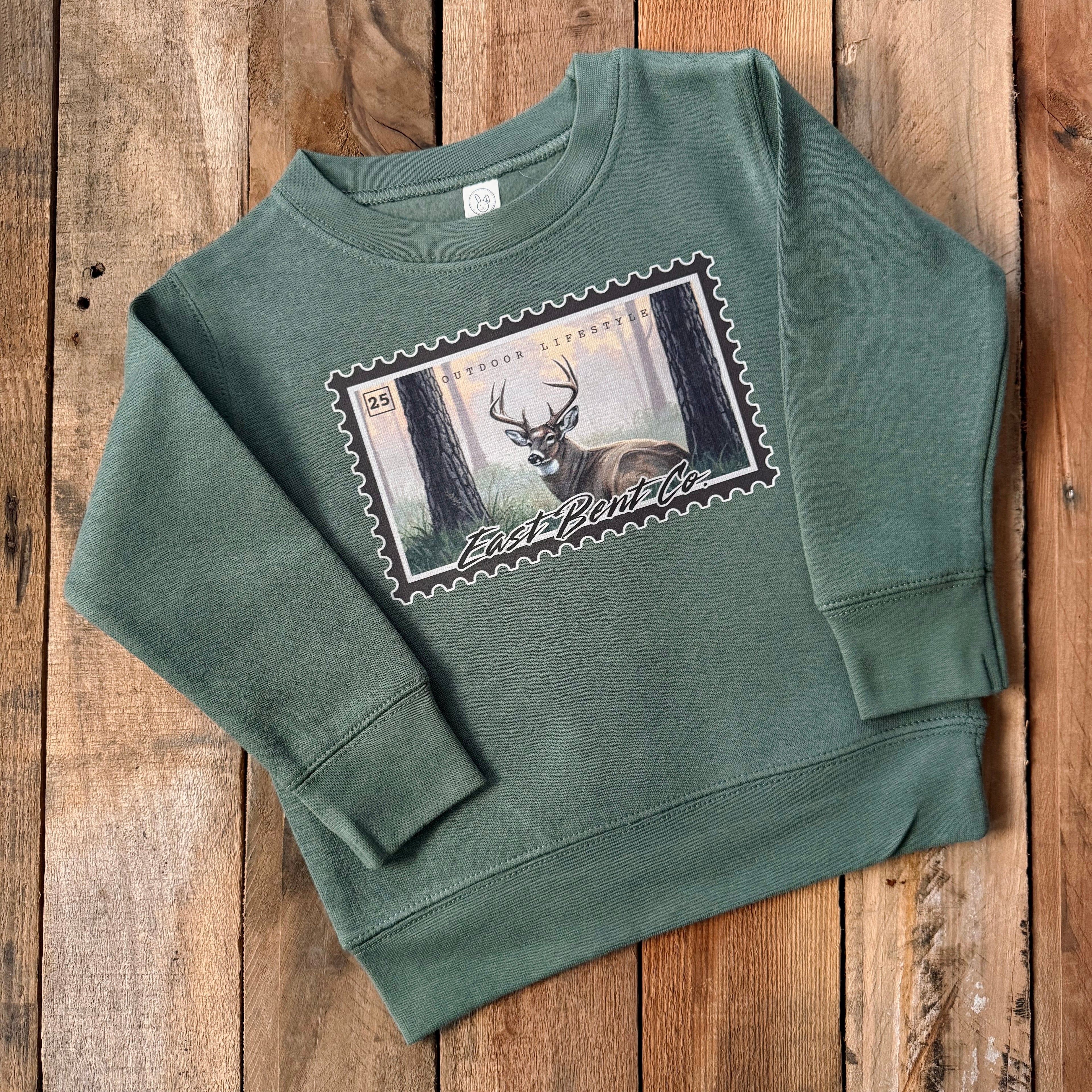East Bent Co. Deer Stamp Crewneck Sweatshirt