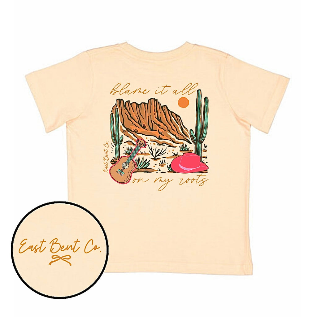 Blame It All On My Roots Girls Short Sleeve Shirt