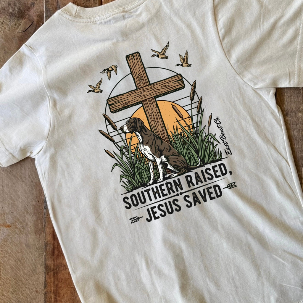 Southern Raised, Jesus Saved Short Sleeve Shirt