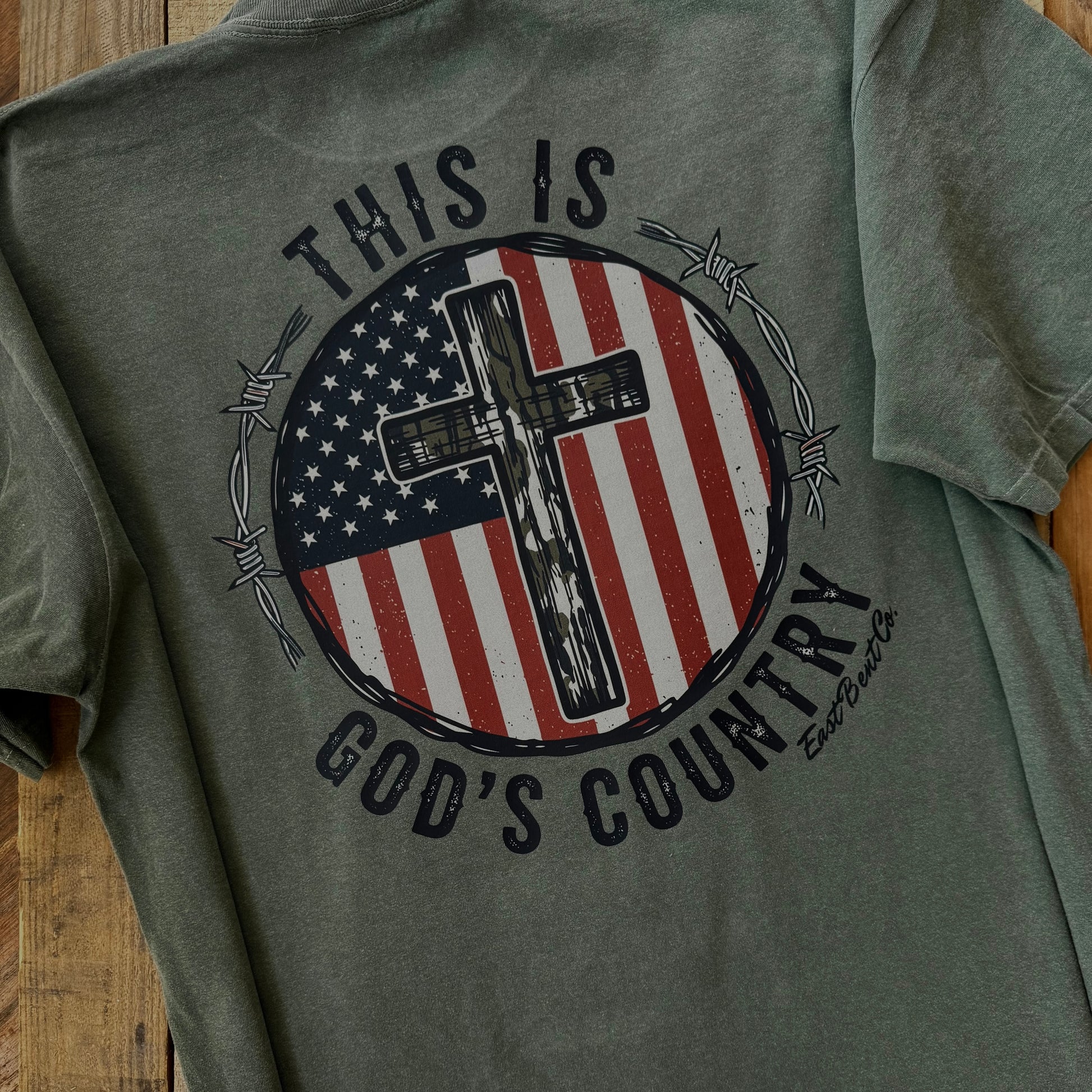 This Is God’s Country Adult Short Sleeve Shirt