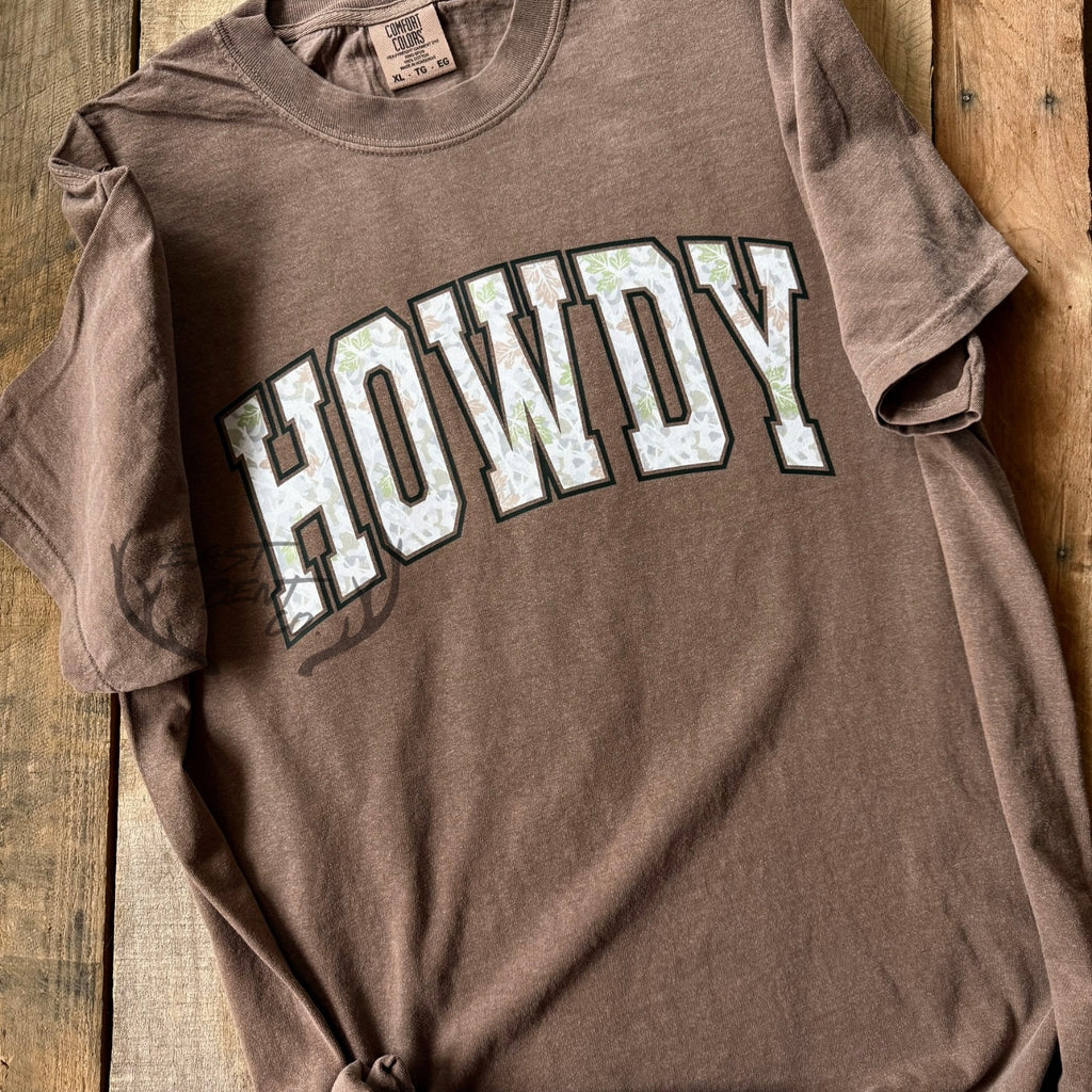 Howdy Camo Adult Short Sleeve Shirt