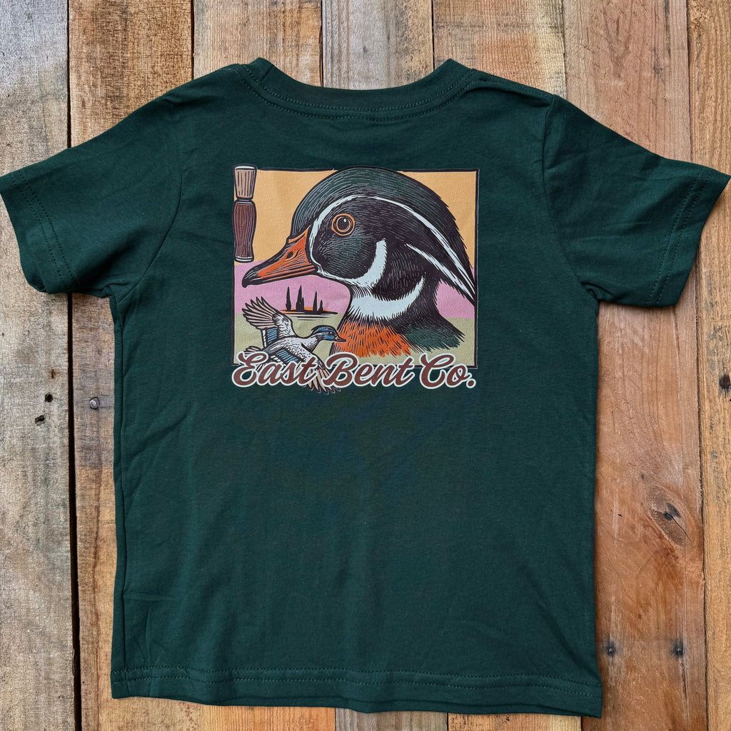 Distressed Wood Duck Short Sleeve Shirt