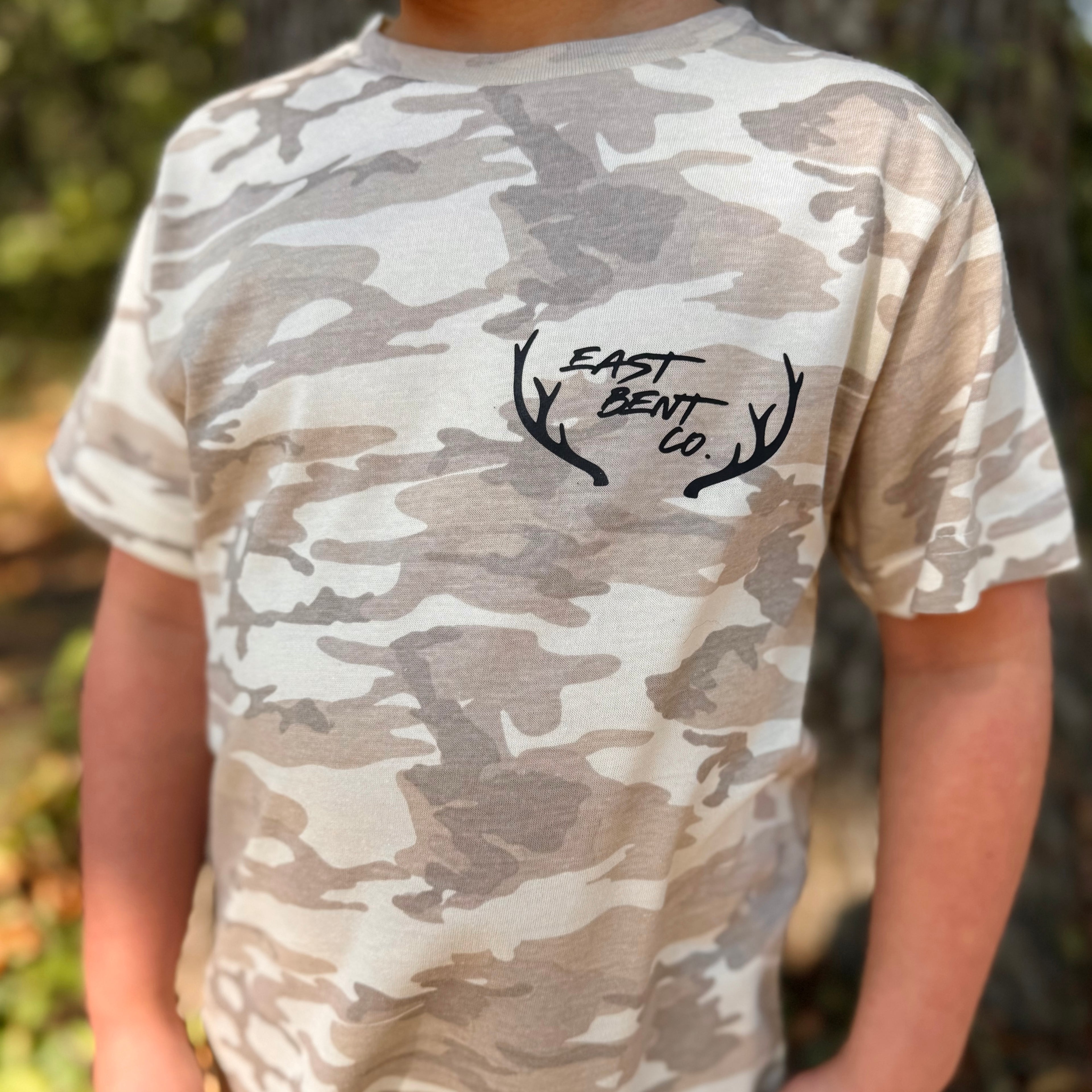 Duck Call Logo Kids Short Sleeve Shirt