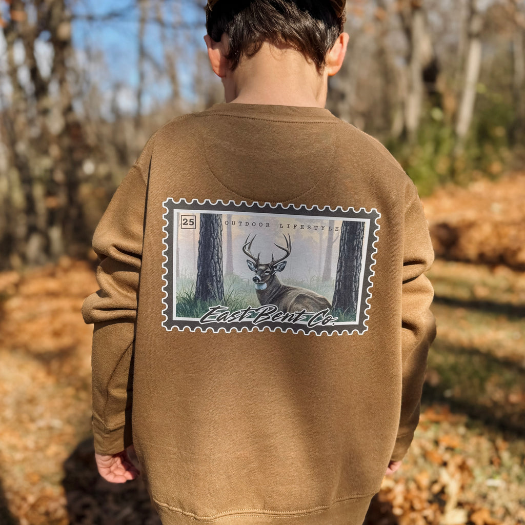 East Bent Co. Deer Stamp Crewneck Sweatshirt